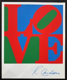 Robert Indiana Love Lithograph