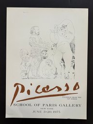 Pablo Picasso Vintage Lithograph 1975