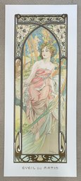 Alphonse Mucha, 1970's Lithograph  Eveil Du Matin