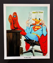 Superman MAD Magazine By Michael Loeb Fine Art Print