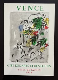 Chagall  Vence Citi Des Arts Vinatge Museum Poster