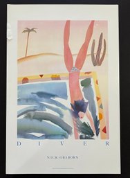 Nick Orsborn Diver Offset Lithograph Print