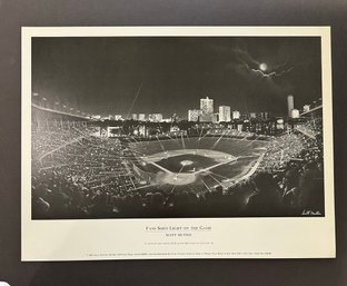 Scott Mutter Wrigley Field Baseball Stadium  Lights Photo