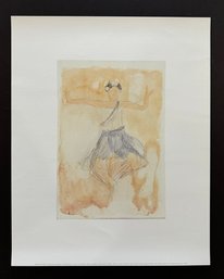 Auguste Rodin  Cambodian Dancer Offset Lithograph