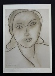 Henri Matisse  Tete De Femme Lithograph