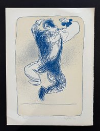 1971 Juan Garcia Ripolles Harlequin Leaping Lithograph