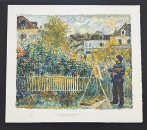 Monet, Pierre Auguste Renoir, First  Edition Lithograph With Chop Mark