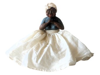 Ike & Sandy Spillman Hand Painted Resin Mammy Mae Belle Black Americana Figure Doll