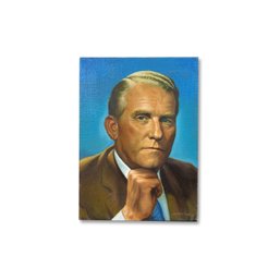 14x10 Original Acrylic On Canvas - Untitled Portrait - Signed Alton S Tobey