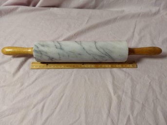 Marble Rolling Pin With Holder
