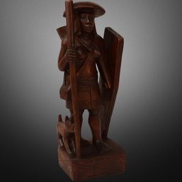 Carved Tourist Art Statue Woman