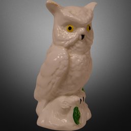 Small Bone China Owl Made In Taiwan