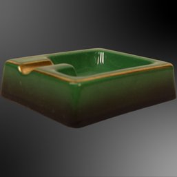 Mid Century Emerald & Gold Carlion Ware Ashtray