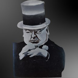 WC Fields Painted Hardboard Cut Out By Chuck