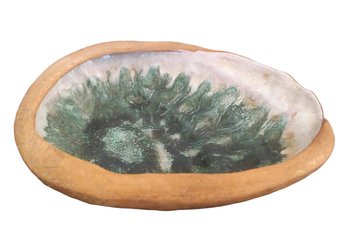 Vintage Signed Mid Century Hammat Pottery Turtle Shell Bowl