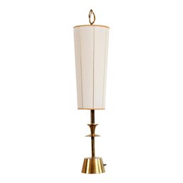 Mid Century Modern Sculptural Brass Table Lamp