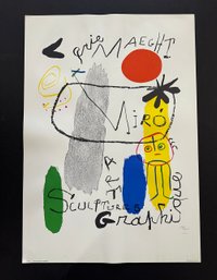 Galerie Maeght, Miro: Art Sculpture Graphique Vintage Lithograph