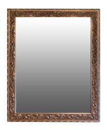 Gold Tone Filligree Framed Beveled Mirror