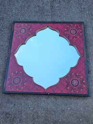 Moroccan Design Mirror, Measures 30 X 30