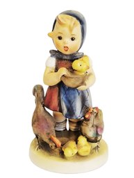 Vintage 'feeding Time' Porcelain Goebel M.I. Hummel Figurine #199/1 West Germany