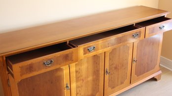 BEAUTIFUL HANDMADE WOODEN STORAGE CABINET WITH INLAY DETAILING