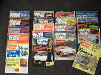 Collection Of Vintage 70's And 80's Motortrend Magazines