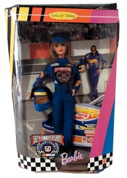 New In Box 1998 Barbie NASCAR 50th Year Collectors Edition Blond Doll