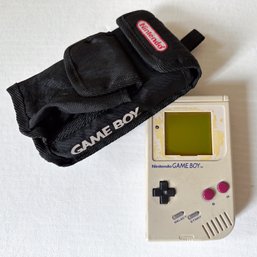 Vintage 1980s Nintendo Game Boy Handheld Video Game With Case