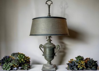 Urn Style Antique Table Lamp (Cast Bronze?)