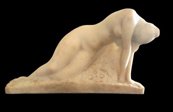 Vincent Glinsky (1895-1975) Mid Century 'Awakening' Nude Stone Sculpture