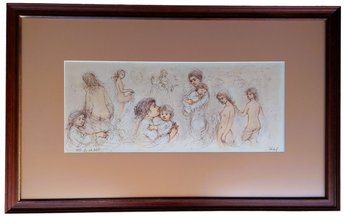 Edna Hibel (1917-2014) Hand Signed & Numbered 4/25 Limited Edition Lithograph