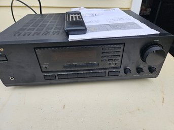 #75: Onkyo (Japan) TX-8211 AM - FM Stereo Receiver With Remote And Instruction Book In Very Good Condition