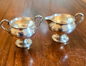 Fisher Sterling Weighted #703 Creamer And Sugar