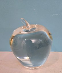 Crystal Apple Paperweight