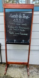 Fun Vintage French  Restaurant Menu Sign - With Permanent Lettering, Not A Chalk Board