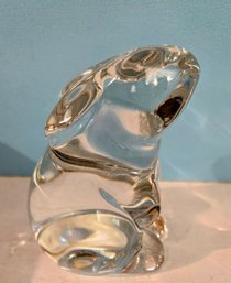 Baccarat Crystal Rabbit Figurine