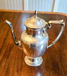 Vintage Sterling Silver Footed Coffee Pot With Hallmark