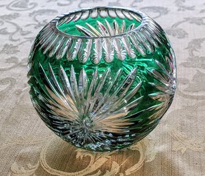 Clarenbridge Ireland Emerald Cut Crystal Bowl