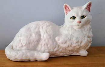 White Ceramic Cat