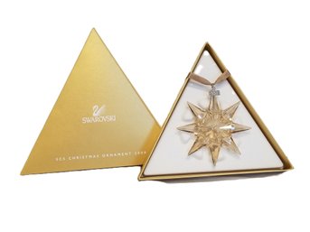 Stunning Swarovski Crystal SCS 2009 Golden Shadow Annual Christmas Star Ornament  (lot 60)