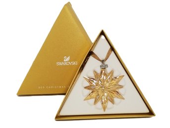 Stunning Swarovski Crystal 2011 SCS Snowflake Star Christmas Ornament With Box (lot 57)