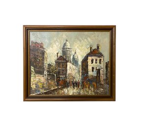 Original Impressionist Abstract Oil On Canvas - Artist Signed Kiemt