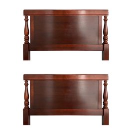 Pair Of Federal Style Mahogany Twin Beds With Frames