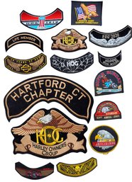 Collection Of Harley Davidson Motorcycle Related Patches