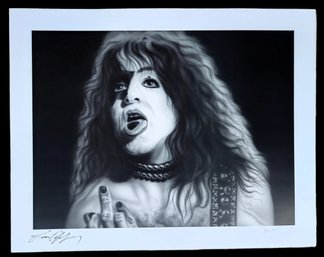 Rare KISS Paul Stanley Artist Signed & Numbered #1/5 Artist Proof  Original Poster Art Print