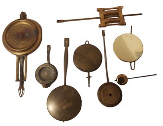 Antique Mantle Clock Brass Pendulums
