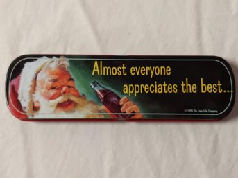 Very Cool, Vintage Coca Cola Pen With Santa Clause And Tin