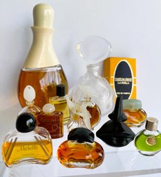 Lot Of Perfume Miniatures (including Full Size Halston), Balenciaga, Ted Lapidus, Daniel Aubusson, More!