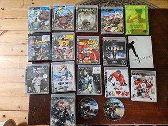 #89 - Lot Of 18 PlayStation Video Games In Great Condition.