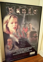 RARE  NON CIRCULATED NEVER AVAILABLE TO  PUBLIC  1999 HBO Film Poster 'PANIC' Kim Basinger  27' X 40'